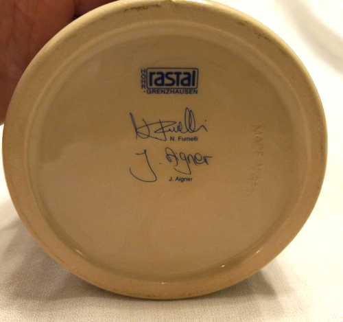 RASTAL 2009 OKTOBERFEST CERAMIC BEER STEIN MUNCHEN GERMANY SIGNED FUMELLI/AIGNER - Picture 11 of 13
