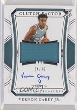 2020 National Treasures Clutch Factor Signatures 24/49 Vernon Carey Jr Auto 1a07