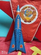VINTAGE ROCKET START-1 SPACE FRICTION TOY 60s RISE UP LIFT SOVIET ERA USSR CCCP