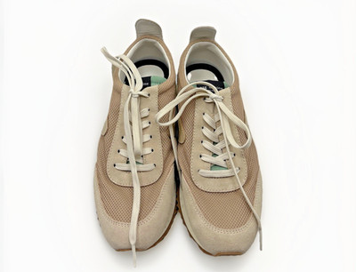 Rag & Bone Retro Runner Sneakers Mens 6 Women 8.5 Tan Mesh Suede Shoes EU39 (C)