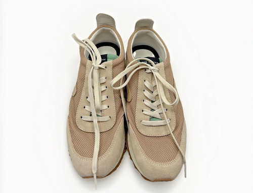 Rag & Bone Retro Runner Sneakers Mens 6 Women 8.5 Tan Mesh Suede Shoes EU39 (C)