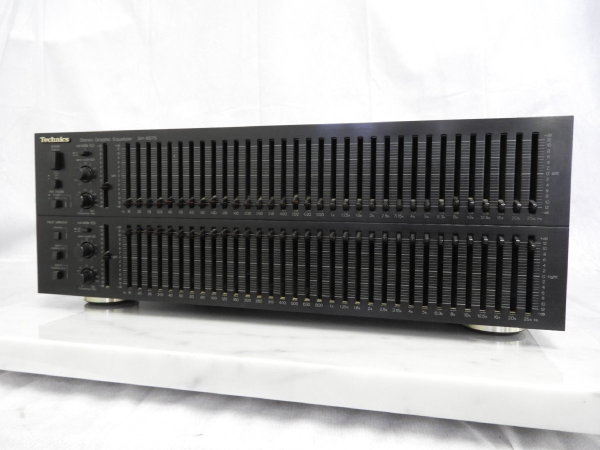 Technics SH-8075ステレオグラフィックイコライザー本体のみ Technics SH-8075 Stereo Graphic Equalizer Black Energization
