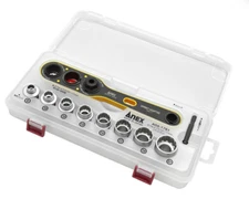 Anex Offset Adapter 17mm Socket Set AOA-17S1 – For Power Drivers, Made in Japan