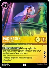 Lorcana  COLD FOIL  Maid Marian - Lady of the Lists  - Shimmering Skies # 022