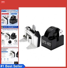 Refrigerator Starter Relay 4.7 Ohm 1 Pin 12A 110V Overload Protector Kit