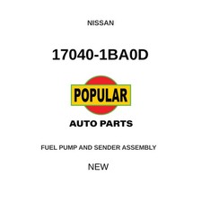 Genuine 2008-2010 Infiniti Ex35 Fuel Pump And Sender Assembly 17040-1ba0d