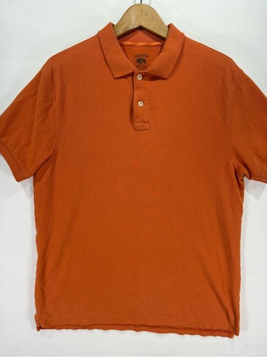 J.Crew, J.Crew Classic Fit Pique Polo Cotton Polo in Orange