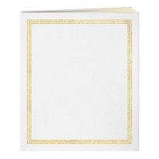 XL 50 Beige Page Scrapbook 25 Sheets, White Album Memory Book Craft Supplies