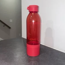 Rove Eastman Tritan 21oz Red Water Bottle with Storage Compartment on Bottom