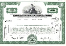 Harnischfeger Corporation - Original Stock Certificate - 1967 -N23271