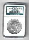 1923 Peace Silver Dollar from the Binion Collection / Hoard NGC MS 63