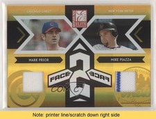2005 Donruss Elite Face 2 Jerseys 123/200 Mark Prior Mike Piazza #3 HOF READ ky1
