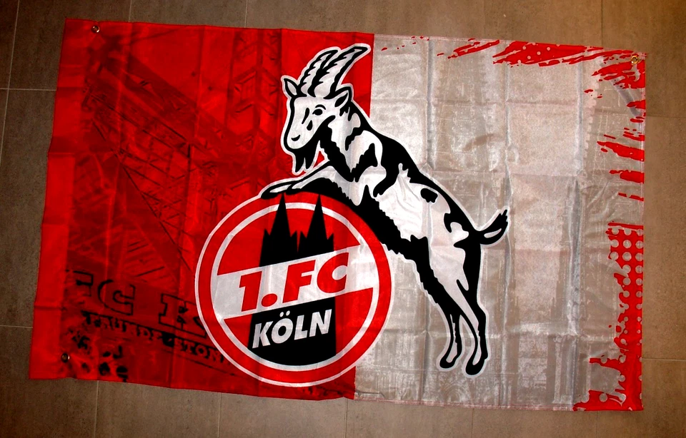 TRADE CON GMBH 1.FC Köln Flagge Fahne 90 x 140 cm mit Ösen