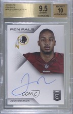 2016 Donruss Elite Pen Pals Josh Doctson #PP-JD BGS 9.5 GEM MINT Auto 5w7