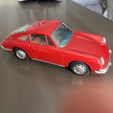 Vintage BANDAI Japan Tin Friction Porsche 911  WORKS