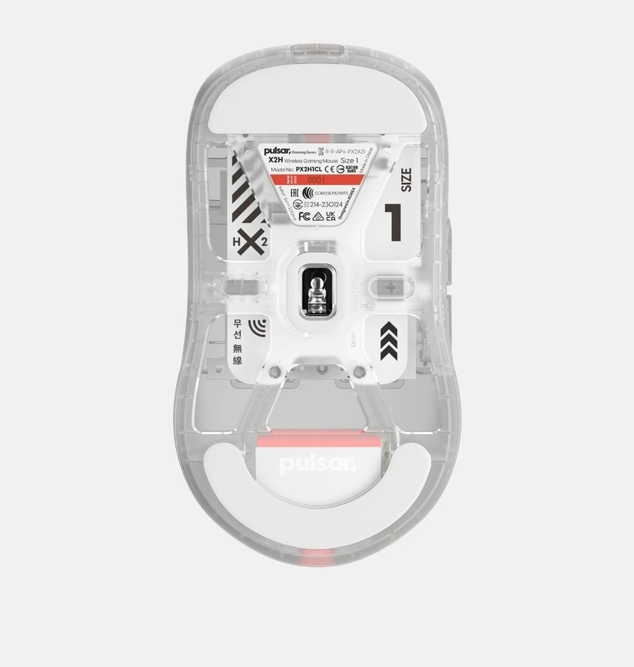 Pulsar Super Clear Edition X2H Mini Wireless Gaming Mouse PX2A21 650IPS 26000DPI - Image 2 of 4