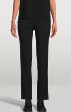 THE ROW Black Franklin Stretch Wool Pants 12 NWT