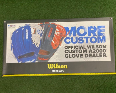 WILSON Baseball Promotional Advertising Banner 24