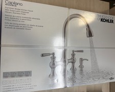 KOHLER Capilano 2-Handle Bridge Farmhouse Pull-Down Kitchen Faucet R21070-SD-VS