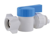 SharkBite 25662 250 PSI Plastic Straight Stop Valve 1/2 Push x 1/2 FPT Dia. in.