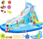 12x8.5FT Inflatable Waterslide Park Bounce House Kids Summer Funny Bounce House