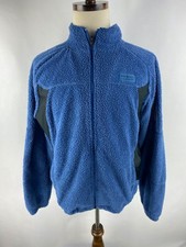 Bear Grylls Craghoppers Mens 2XL (Fits XL) Blue Sherpa Fuzzy Fleece Jacket Blue