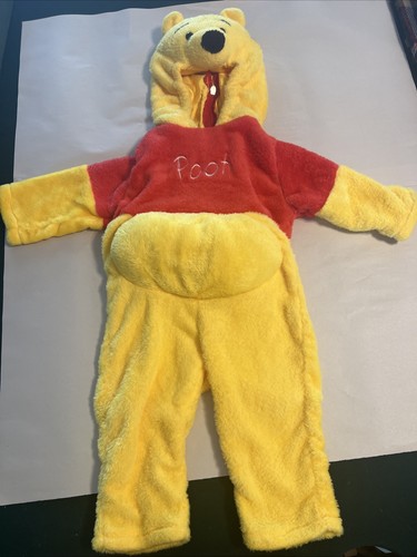 Winnie the Pooh Plush Jumpsuit Disney Halloween Child Costume 12-18m One Piece