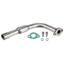 Stainless Steel Polished Exhaust Pipe For Predator 212cc 196cc Go Kart Mini Bike