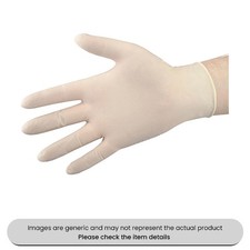 Medium Disposable Gloves Powder Free Latex Pack Qty 100