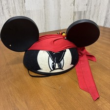 Disney Parks Pirates Of The Caribbean Captain Jack Sparrow Mickey Mouse Ears Hat