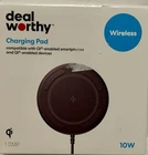 Dealworthy 10W Qi Charging Pad USB-C Wireless Charger Magnetic Mount - Black