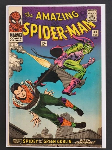 Amazing Spider-Man #39 VG.  Green Goblin Revealed.  1st John Romita 1966