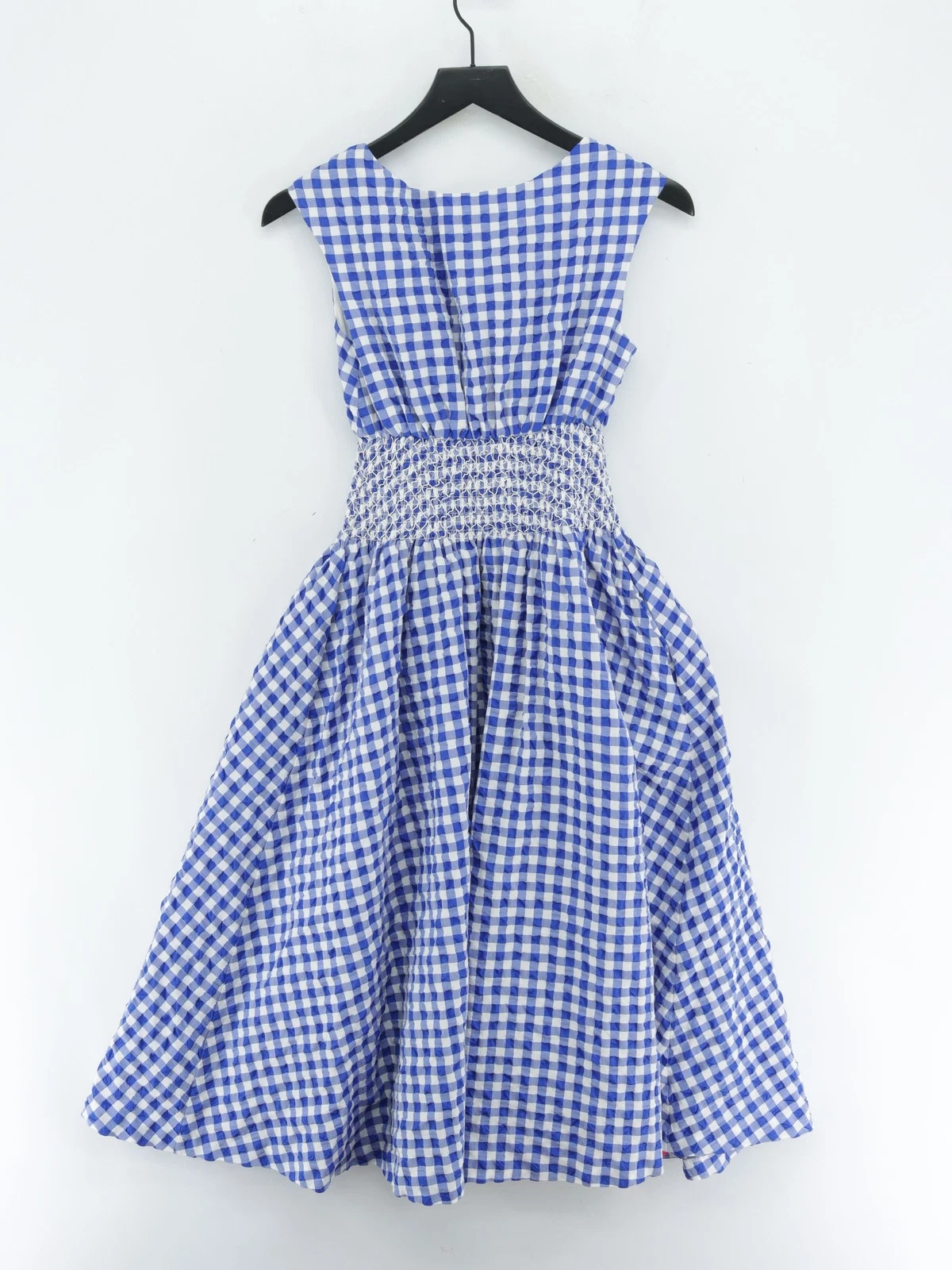 Abito midi donna Kate Spade S blu cotone con poliestere linea A