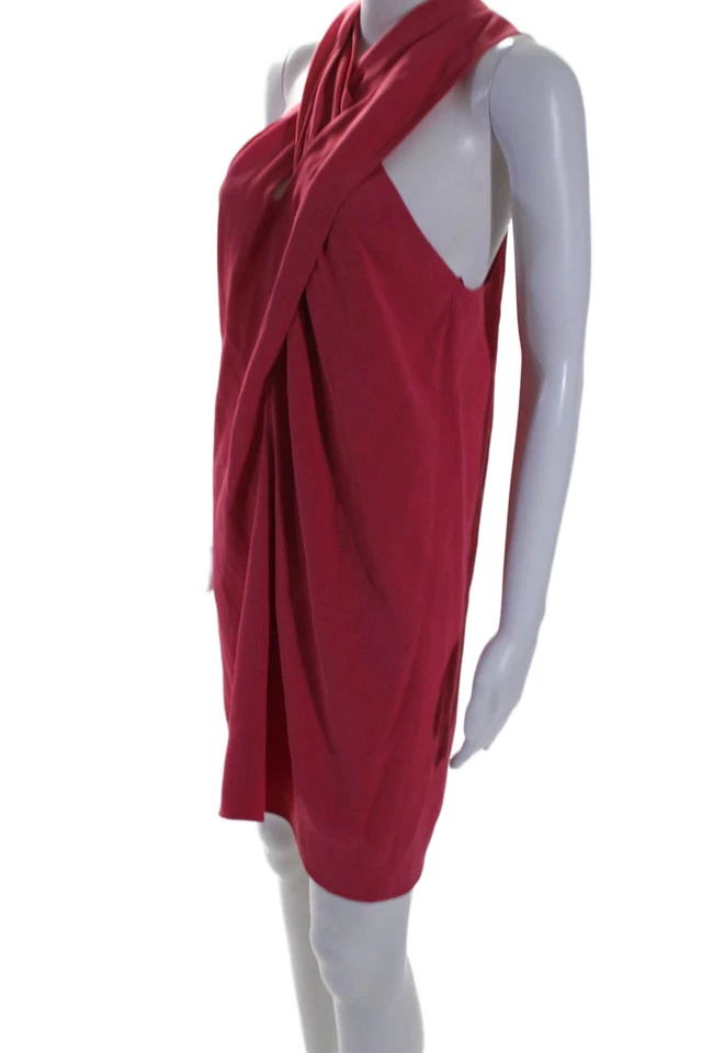 Vestido cruzado plisado ajustable con botones rosa Vanessa Bruno para mujer talla 40 EUR Foto 2 de 4