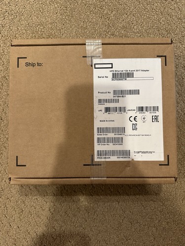 HPE Ethernet 1 Gb 4-Port 331T Adapter 647594-B21 - 第 1/9 張圖片
