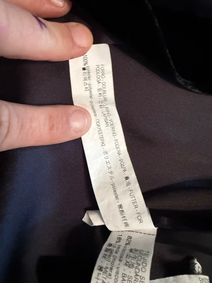 Bata de satén kimono indio cachemir Free People colorida de Zara talla L E4 Foto 4 de 4