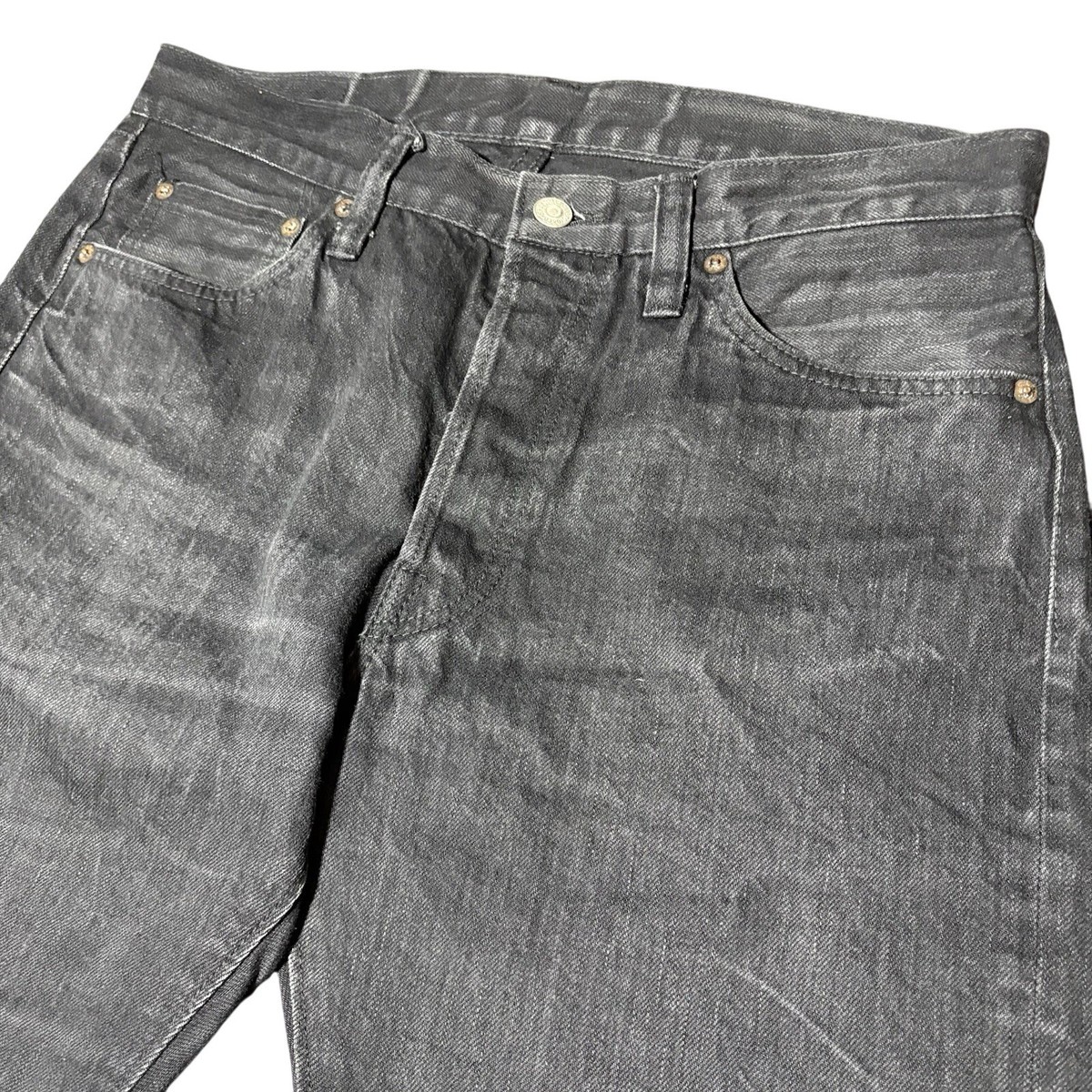 Sugar Cane Jeans Selvedge Denim Black Button Fly Japanese Lot 470