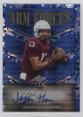 2025 Leaf Metal Arm Forces Blue Pulsar 3/4 Jaylen Henderson #AF-JH1 Auto v8v