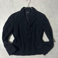 USED TRICOT COMME DES GARCONS SINGLE-BREASTED TAILORED JACKET AD2001 NAVY GOOD