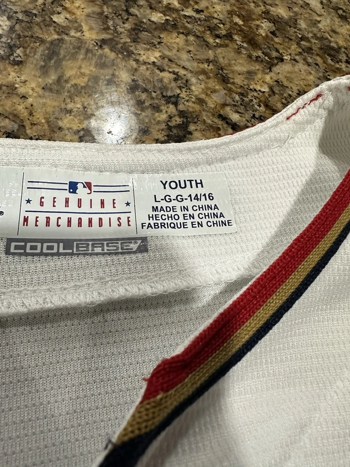 Camiseta deportiva 48 Torii Hunter Minnesota Twins blanca talla juvenil grande majestuosa base fresca Foto 2 de 4