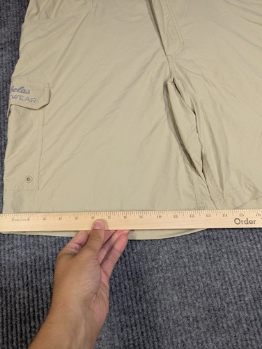 Cabelas Shorts Mens XL Beige Guide Series Guidelite Cargo Fish Hike NEW $49 - Picture 10 of 12