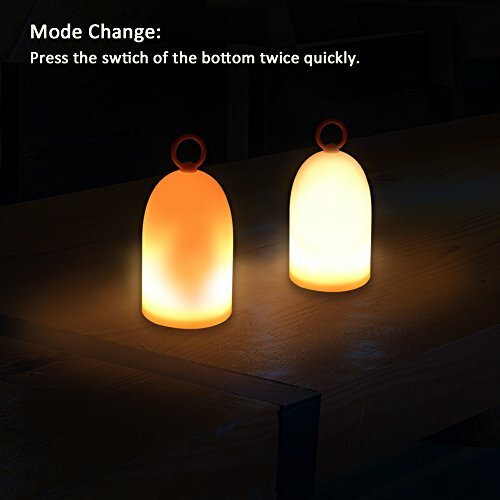 2 Mode Night Lights for Kids LED Flame Light Fire Flicker Table Lamp - Bild 4 von 5