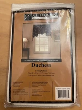 New A L Ellis Duchess 1 Swag Valance Light Shimmer Gold & Black size 70”W x 30”L