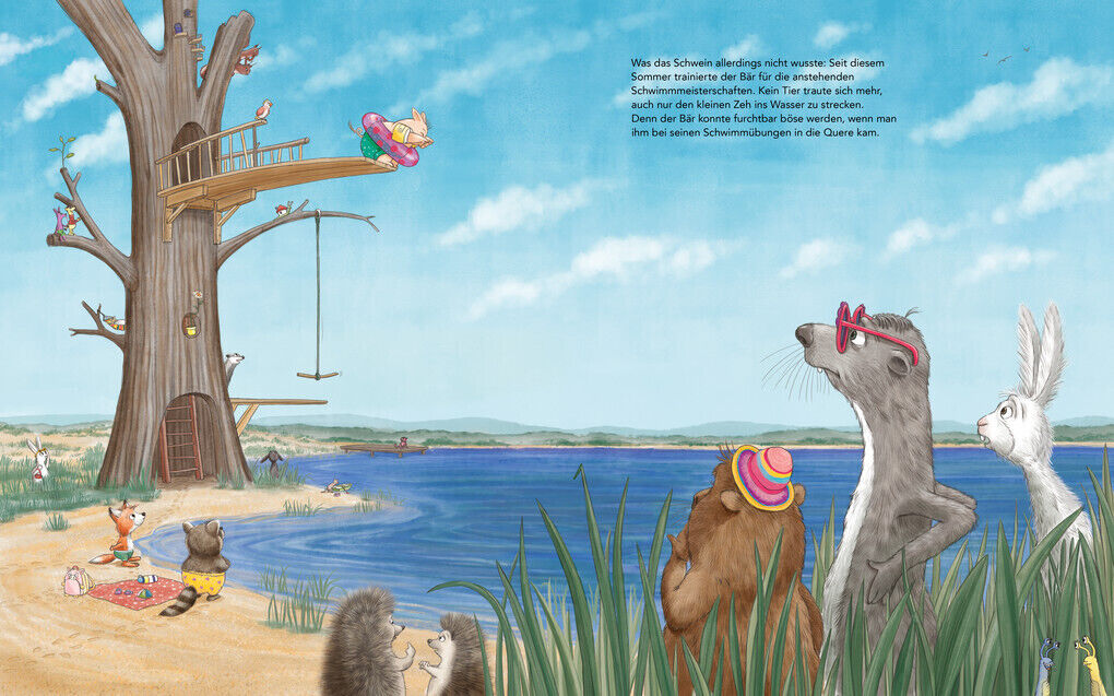 Thumbnail - Wenn Bären Baden (bär & Schwein, Bd. 1) | Ulla Mersmeyer | 2021 |