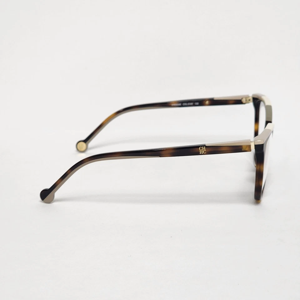 Женские овальные кошачьи очки Carolina Herrera VHE834K черепаховые/бежевые | 54 мм - Изображение 4 из 4