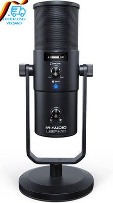 M-Audio Uber Mic - USB Kondensator Mikrofon Für Gaming, Streaming, Podcast, Stud