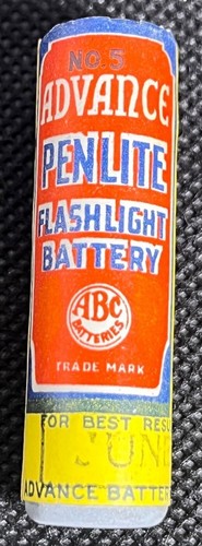 Vintage Pen lite Flashlight & Advance Battery Brooklyn Collectible RARE 1930's - Picture 3 of 9