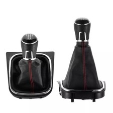 5 Speed Car Gear Shift Stick Knob Handle Shifter Boot Cover For Vw Golf Mk56 5 Speed Car Gear Shift Stick Knob Handle Shifter Boot Cover For Vw Golf Mk56