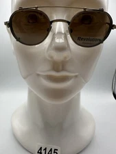 New Vintage Revolution Eyewear With Sun Shade RE076 Amber Gold 39 18 135