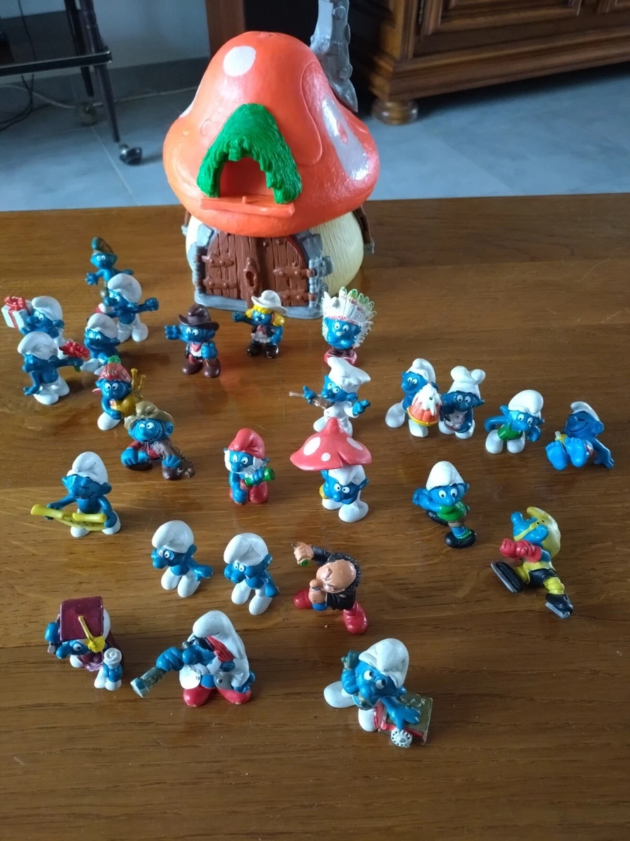 6 figurines de Schtroumpf vintage en plastique PVC - France